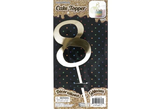 GOLD CAKE TOPPER 8