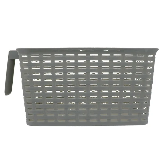 PLASTIC STORAGE BASKET WITH HANDLE