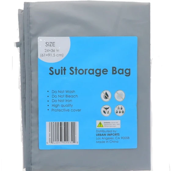 SUIT STORAGE BAG 24 X 36 INCH