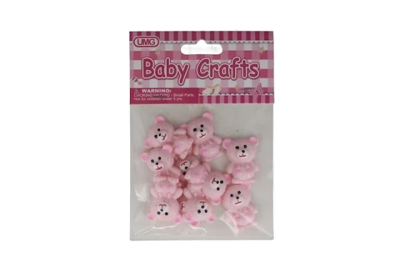 PINK TEDDY BEAR 10 PACK