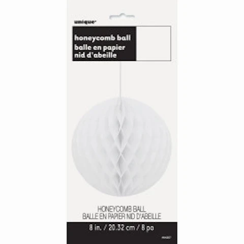 HONEYCOMB BALL WHITE NEW