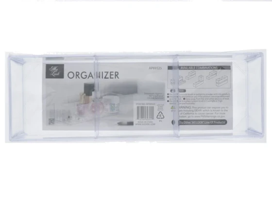 TEMPURED PLASTIC 3 SECTION ORGANZIER