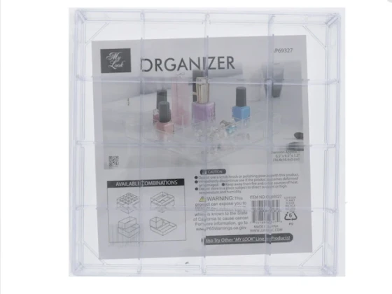 TEMPURED PLASTIC 16 SECTION ORGANIZER