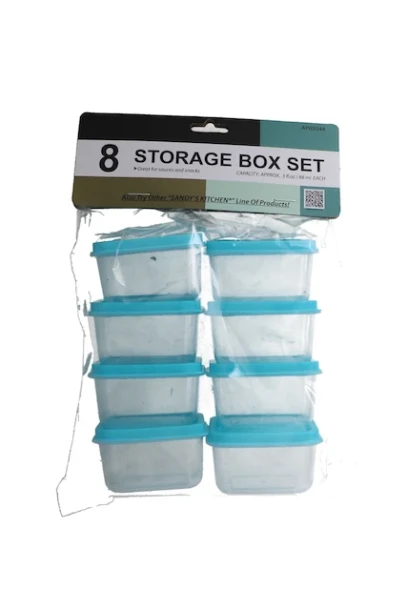 STORAGE BOX SET 8 PACK