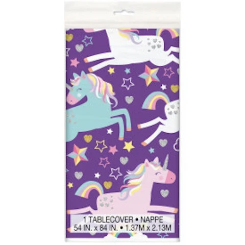 UNICORN PLASTIC TABLE COVER