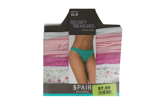 5 PAIR MICROFIBER THONG