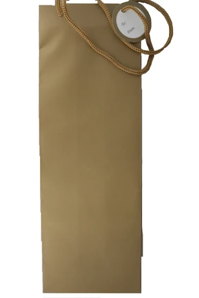 GOLD WINE BAG