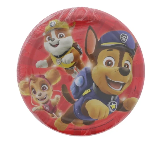 PAW PATROL 7 INCH PLATES