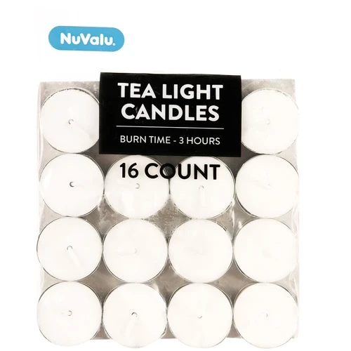 TEALIGHT CANDLE 16 CT WHITE