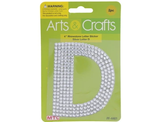 MTC - D RHINESTONE STICKERS-#D XXX