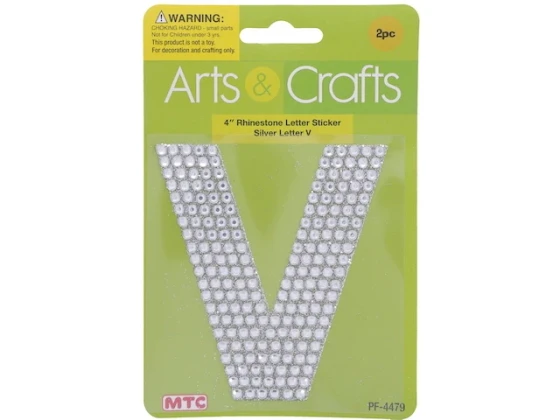 MTC - V RHINESTONE STICKERS-#V XXX