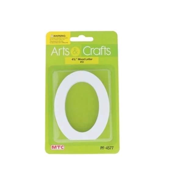 -#O 11CM WHITE WOOD LETTER - O