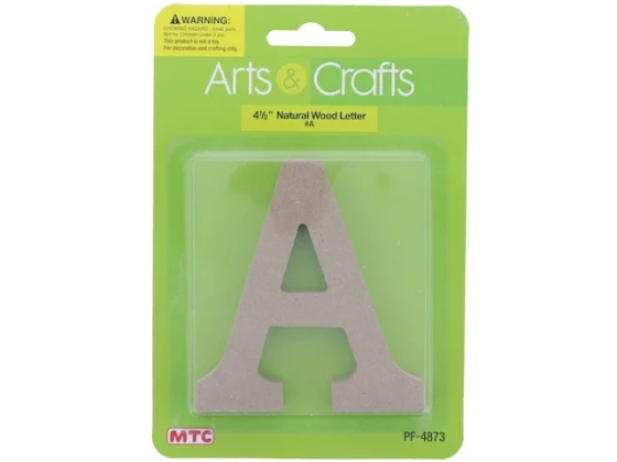 NATURAL WOOD LETTER A XXX
