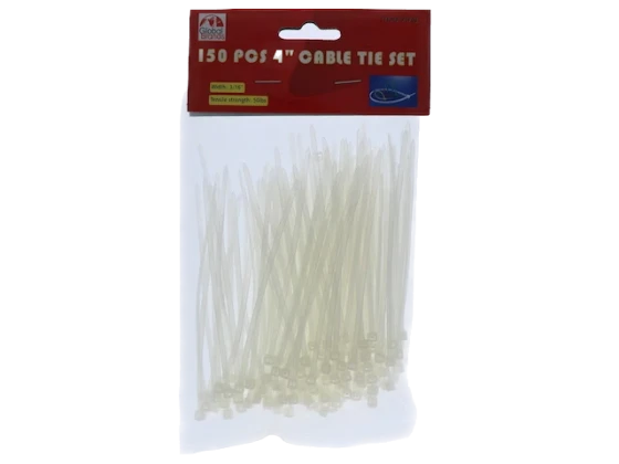 CABLE TIES 150 PC 4IN XXX