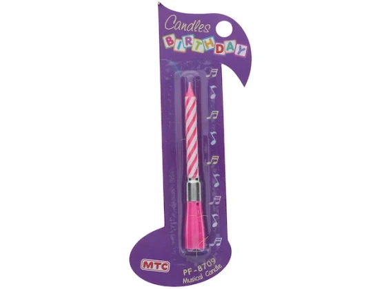 CANDLE MUSICAL BLUEPINK