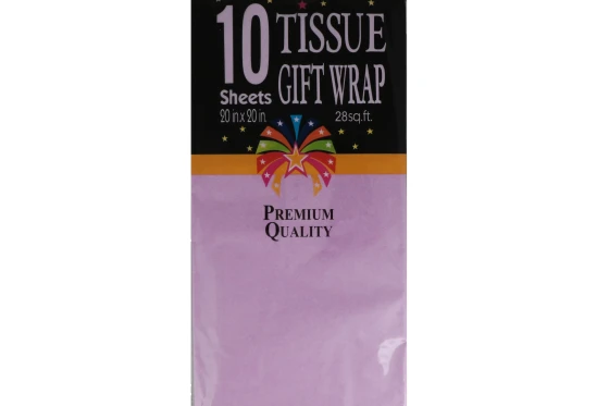 Lavender Tissue Gift Wrap Paper 10 Count