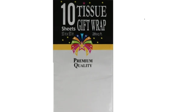 Tissue Gift Wrap Paper White 10 Count