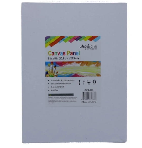 CANVAS PANEL 6 INCH X 8 INCH 2 COUNT