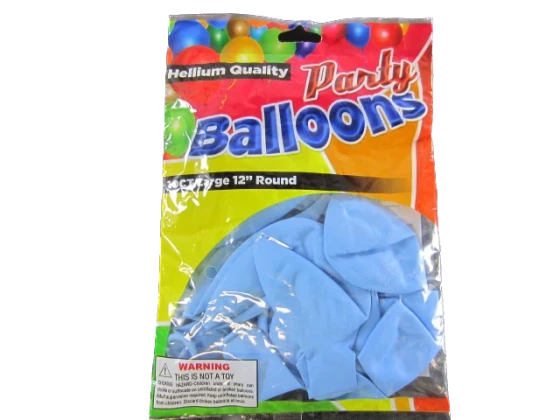 BALLOONS BABY BLUE 12IN 10CT