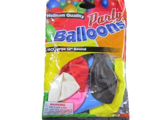 BALLOONS ASSORTED 12IN 10CT