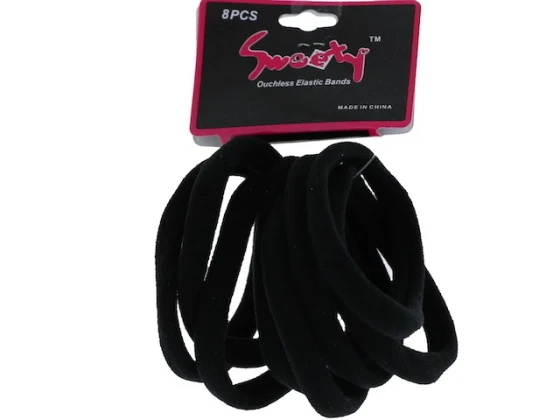 RUBBERBAND BLACK 8PC