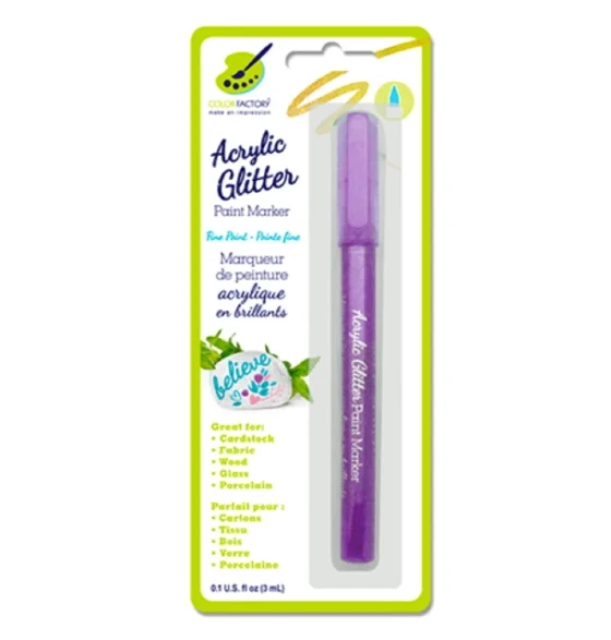 ACRYLIC GLITTER PURPLE PAINT MARKER
