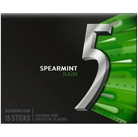 5 GUM SPEARMINT RAIN