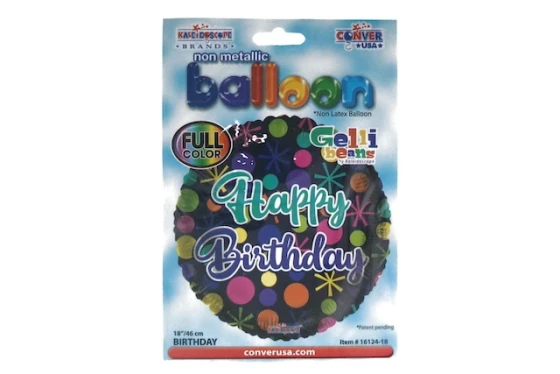 HAPPY BIRTHDAY SPRAKLE NON LATEX GELLI BEAN