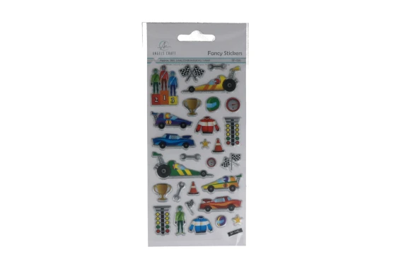 RACECAR STICKERS 28 COUNT