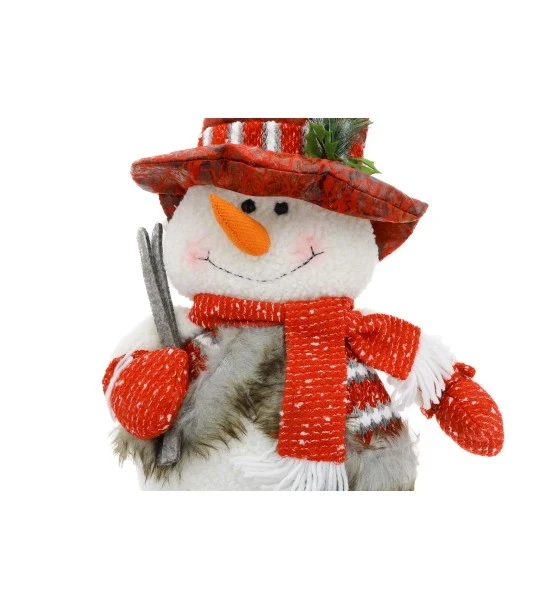 STANDING SNOW MAN RED