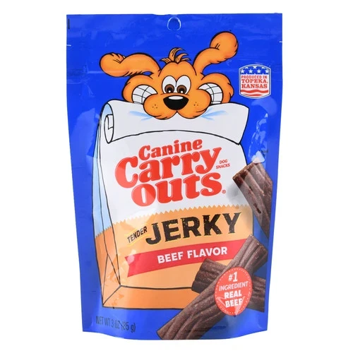 CANINE CARRY OUTS JERKY BEEF FLAVOR