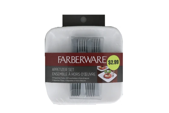 FARBERWARE PLATE AND FORK
