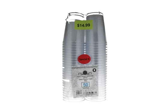 CLEAR CUPS 50 PACK