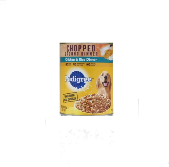 PEDIGREE CHOPPED CHICKEN AND RICE DINNER