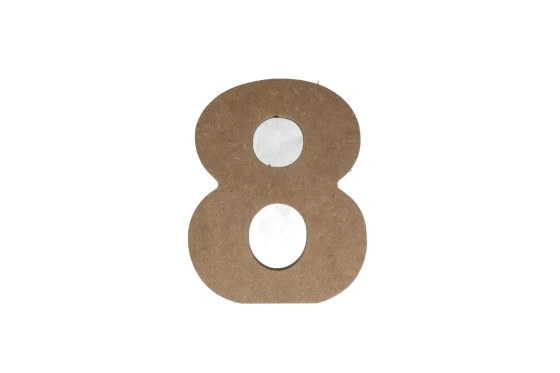 8 WOODEN NUMBER