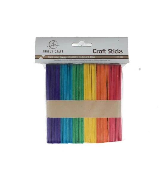 CRAFT STICKS 100 COUNT MULTICOLOR