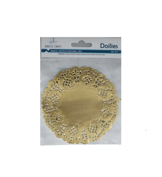GOLD DOILIES 4 INCH 30 COUNT