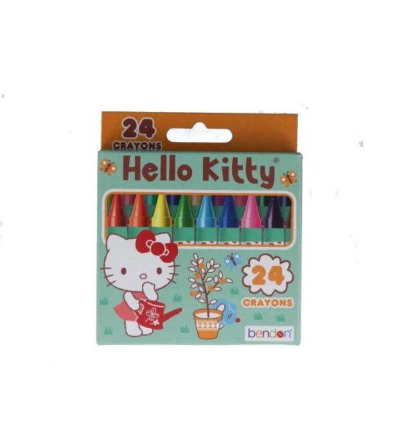 HELLO KITTY CRAYONS 24 PACK
