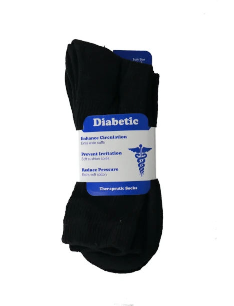 DIABETIC SOCKS SIZE 10-13 3 PACK