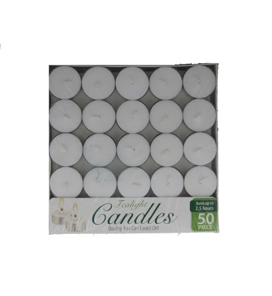 TEA LIGHT CANDLES 50 PIECES