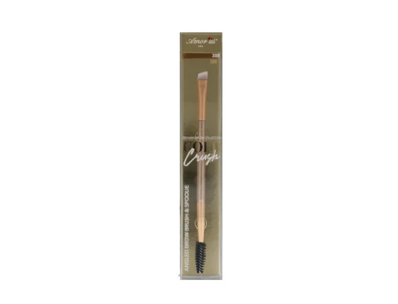 GOLD CRUSH ANGELED BROW BRUSH AND SPOOLIE