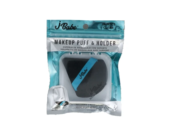 MAKE UP PUFF AND HOLDER