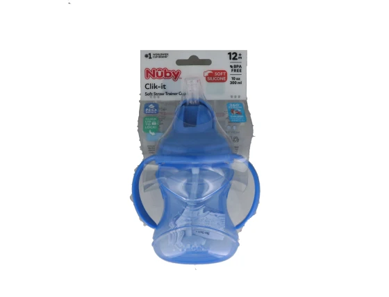 NUBY CLIK-IT SOFT STRAW TRAINER CUP