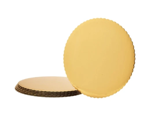 GOLD 14 INCH CAKE CIRCLES 6 PCS