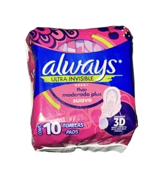 ALWAYS ULTRA THIN PADS 10 PACK