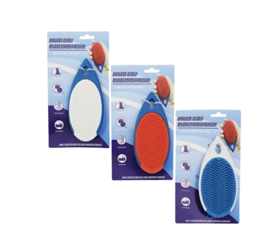 DOUBLE SIDED RUBBER SCRUB BRUSH