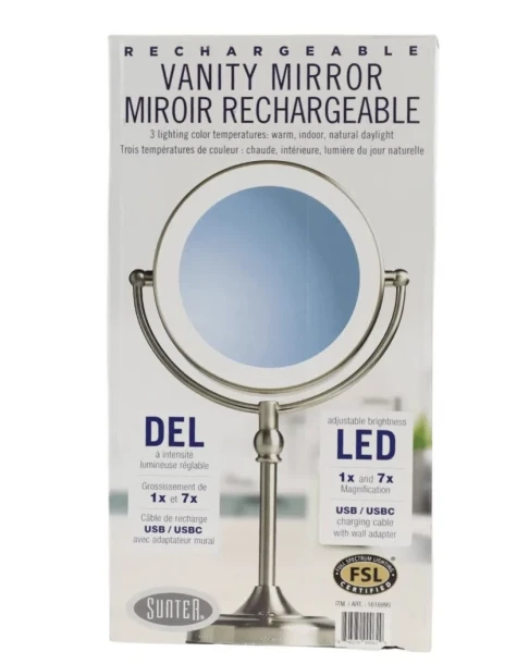 VANITY MIRROR RECHARGEABLE