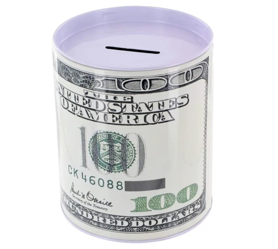 TIN SAVING MONEY BANK 15.5 CM X 21.5 CM