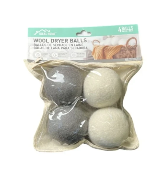 IDEAL HOME WOOL DRY BALL 4 PACK