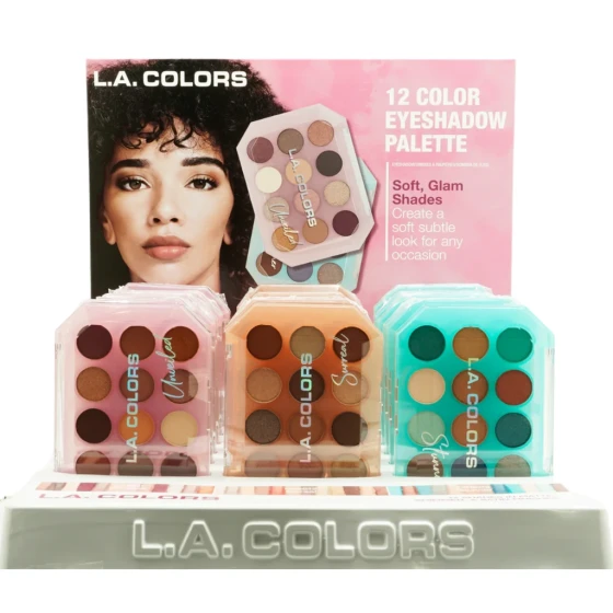 12 COLOR EYESHADOW PALETTE DISPLAY